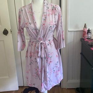 Pink Robe with flowers